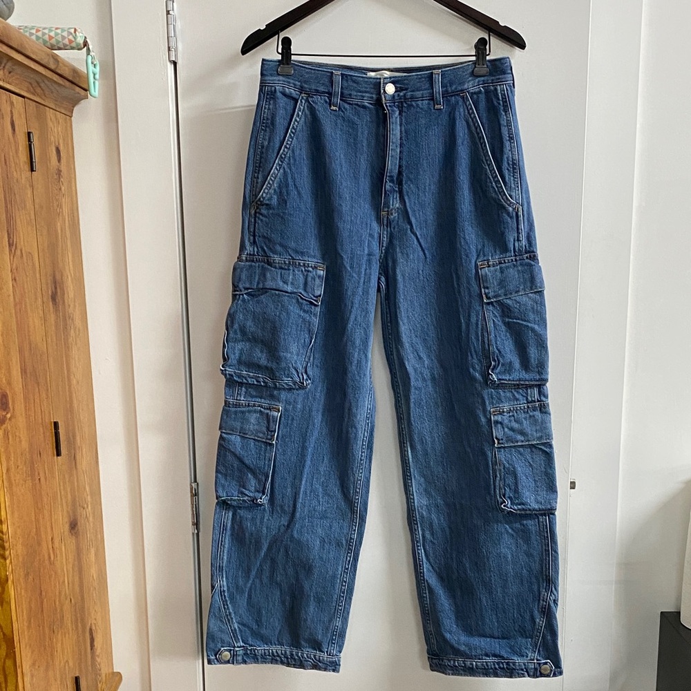 Denim Forum by Aritzia Cargo Denim Pants